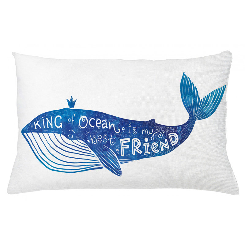 whale outdoor pillow